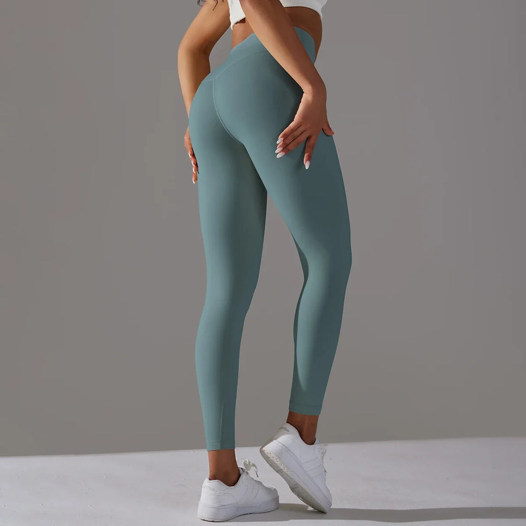 Breathable High-Waist Cycling Yoga Leggings