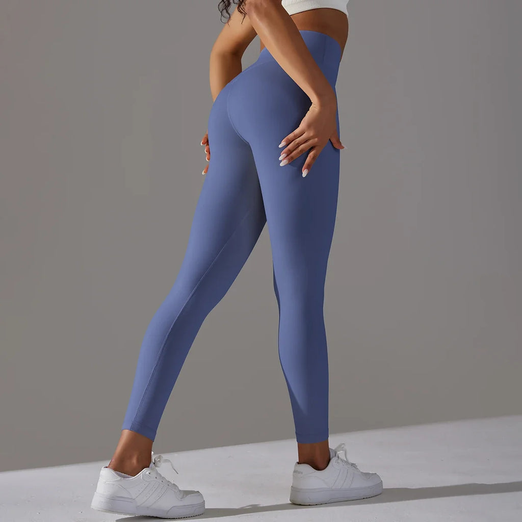 Breathable High-Waist Cycling Yoga Leggings