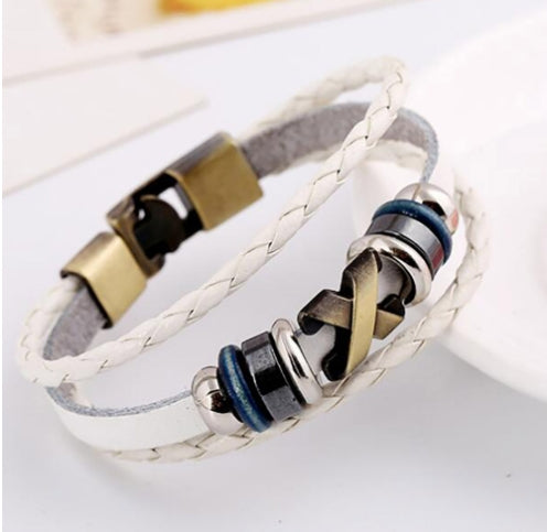 Vintage Leather Punk Bracelet - Wholesale Supply
