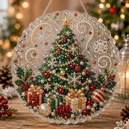 🎅Christmas Pre Sale-50% OFF🎄Christmas Pearl Diamond Art Hanging Ornament Kit | Resistant Non-Fading Pearl Beads DIY Handmade Holiday Hanging Decor 🎅💎