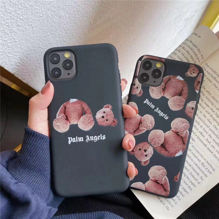 Cartoon Bear Soft Silicone Phone Case for iPhone