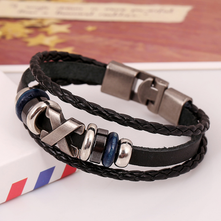 Vintage Leather Punk Bracelet - Wholesale Supply