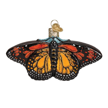 Gardeners Supply Company Monarch Butterfly Glass Ornament