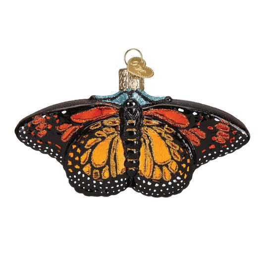 Gardeners Supply Company Monarch Butterfly Glass Ornament