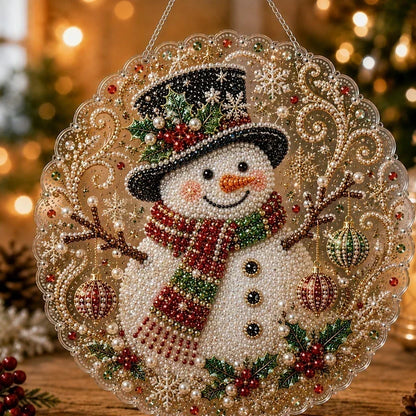 🎅Christmas Pre Sale-50% OFF🎄Christmas Pearl Diamond Art Hanging Ornament Kit | Resistant Non-Fading Pearl Beads DIY Handmade Holiday Hanging Decor 🎅💎