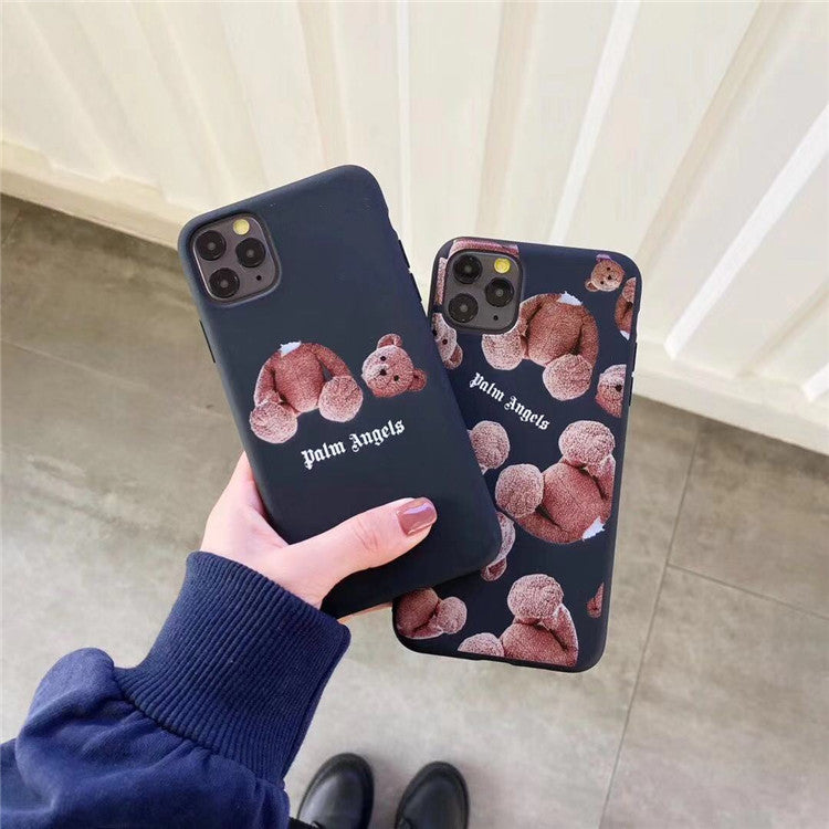 Cartoon Bear Soft Silicone Phone Case for iPhone
