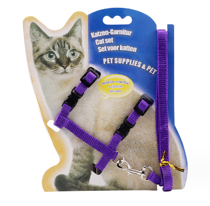 Multi-Color Cat Leash - Pet Supply Selection